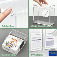 Boîte de présentation pour cartes à collectionner en acrylique transparent anti-poussière, résistante aux UV à 99,9 %, support pour boîte de rappel ETB pour la collection et la présentation
