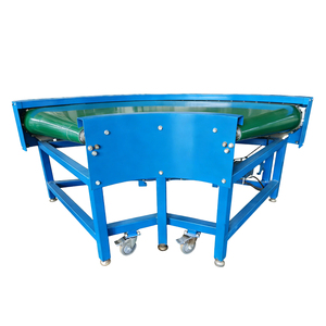 Mobile 90 Degree Turn Belt Conveyor for Light Industry Logistics Sorting Electronics Assembly Small Part Transfer - Product Image 4
