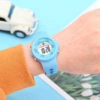 Montre numérique pour enfants MINGRUI pour filles et garçons, 39,5 mm, montre électronique pour enfants avec étoile de mer de dessin animé, rétroéclairage LED, caoutchouc OEM