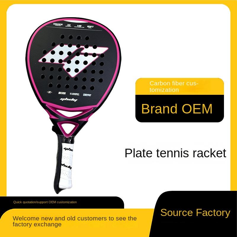 3k Carbon Fiber Padel Racket Customizable Logo Outdoor Factory Supply ...
