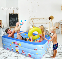 Chaise Longue Gonflable Marazual pour Piscine, en PVC Écologique, Design Monde Marin Bleu, Capacité 100-500KG, 5-10 Personnes