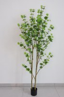 Plante artificielle haut de gamme réaliste en pot, type cloche japonaise, feuillage vert, arbre Enkianthus Perulatus pour décoration de mariage