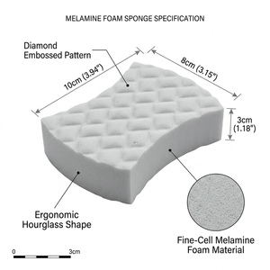 Éponge <span class=keywords><strong>magique</strong></span> multifonctionnelle en gros, <span class=keywords><strong>gomme</strong></span> de nettoyage ergonomique pour ustensiles de cuisine, éviers et carreaux - Product Image 2