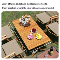 Ensemble table et chaise Kermit en alliage d'aluminium personnalisé Donkeys ZDY001, pliable et portable, pour le camping en plein air