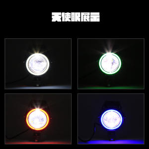 Ltleap universel avant <span class=keywords><strong>moto</strong></span> U7 Angel Eye 12V <span class=keywords><strong>LED</strong></span> <span class=keywords><strong>clignotant</strong></span> Super lumineux remplacement phares ampoules Tricycle lumière - Product Image 2