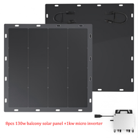 Panneaux solaires 1000 Watts, panneau solaire et batterie Pvkit G98, micro-onduleur sur réseau ou hybride, ensembles pour les maisons