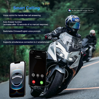 FreedConn KY V2 500m BT 6.0 Intercomunicador pour moto à double puce avec communication casque et partage de musique