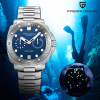 Pagani Design PD-1767 1767 Edelstahl-Armbanduhr Wasserdichte Luxus Vintage Automatische Mechanische Armbanduhren für Herren Reloj