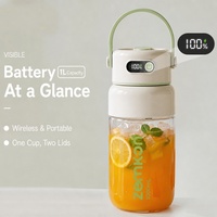 Mixeur Portable Rechargeable 1000ML 80W avec 26 Lames Haute Vitesse pour Fruits et Légumes, Bouteille Mixeur Smoothie, Normes CE RoHS, Fabrication OEM