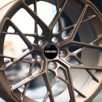 Jantes forgées TITAN FORCE 19x9.5 19x10.5 5x120 FF10, finition bronze mat personnalisée pour BMW M3 F80 G80 M4 F82 E92 E46 F30 F10
