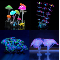 Vente en gros d'aquariums et d'accessoires Décoration d'aquarium Montagne en silicone non toxique Coral Mountain Ensemble de récifs coralliens colorés