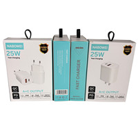 Chargeur mural rapide double port en gros, adaptateur de voyage PD 25W QC 3.0 USB, chargeur mural Type C pour téléphones mobiles iPhone Samsung