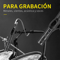 XTUGA Ensemble de Microphones Professionnels pour Scène, Kit 7 Pièces avec Micros Batterie, Connecteur XLR, Vente Chaude, Emballage Carton