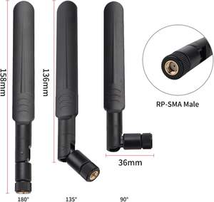 Заводская цена, всенаправленная внешняя антенна маршрутизатора 2,4 ГГц 5 ГГц Двухдиапазонная Wi-Fi резиновая антенна - Product Image 6
