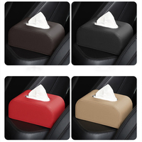 Boîte à mouchoirs de voiture en cuir PU de luxe, fermeture magnétique, extraction fluide, sac à serviettes pour l'intérieur, adapté à BMW Audi Benz Lexus
