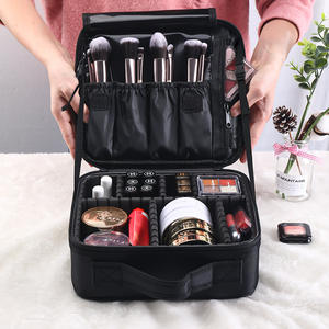 Organisateur de cosmétiques en tissu Oxford avec tiroirs, sac de rangement de maquillage portable de 6 à 10l pour la maison et les voyages, couleur unie - Product Image 2