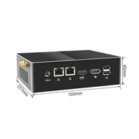 PC industriel embarqué sans ventilateur OEM ODM Intel Core I3 I5 I7 I9 avec 2 ports LAN, 6 ports RS232 RS485 et GPIO pour l'automatisation industrielle et les passerelles IoT