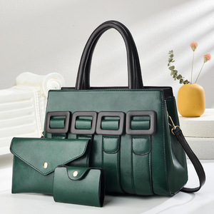 Nouveaux sacs à bandoulière pour femmes en cuir PU de luxe vintage à motif de bonbons avec fermeture à glissière, grande capacité, ensemble avec bandoulière amovible - Product Image 1