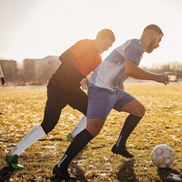 Chaussettes de football avec poignée Chaussettes de sport antidérapantes Chaussettes de basket-ball de football à base de compression élevée