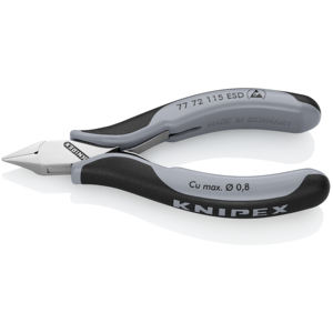 Cortador Diagonal Electrónico KNIPEX 77 72 115 ESD con Mangos Multicomponentes de 115 mm - Product Image 1