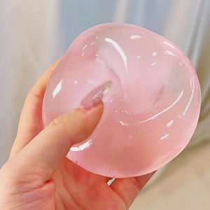 Popular Juguete Antiestrés de TPR de 6 cm, Bola de Aceite de Coco Rosa Brillante, Suave, de Rebote Lento, para Niños y Adultos - Product Image 2