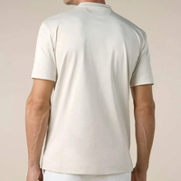 Camisetas de Algodón Mercerizado de Lujo en Oferta, Logotipo Personalizado, Cuello Redondo, Verano, Doble Mercerizado, Brillante, 100% Algodón, para Hombre