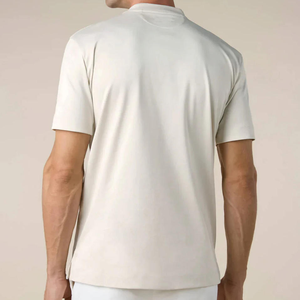 T-shirts en coton mercerisé de luxe en promotion, personnalisables avec logo, col rond, été, double mercerisation, brillants, 100 % coton pour hommes - Product Image 2