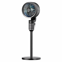 Ventilateur de circulation d'air 40W, 8 vitesses, vent puissant, oscillant, sur pied, télécommande, écran LED pour la maison