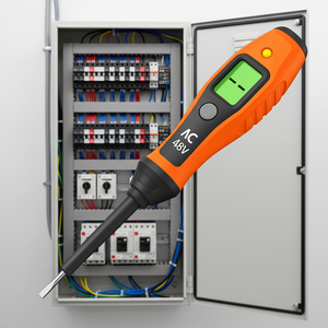 Caneta Testadora Digital ANENG CD200 Ferramentas para Eletricista Detector de Voltagem AC 220V Display LCD Chave de Fenda Lápis de Teste Material ABS - Product Image 3