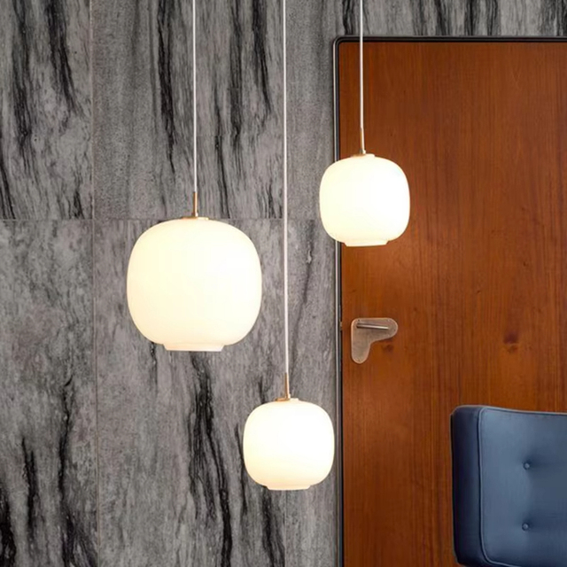 Nordic LED Simple Modern Chandelier Creative Glass Ball Living Dining Room Restaurant Bar Pendant Light