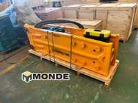 Brise-roche hydraulique MONDE avec moteur pour excavatrice de 1 à 30 tonnes, type silencieux