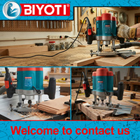 Graveur de précision pour bois Biyoti BYT-ER390, 1200W, vitesse réglable, fraiseuse électrique, mandrin 8mm, outil de menuiserie portatif professionnel