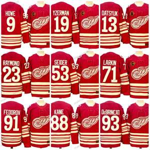 廉价批发型号冰球运动衫，特色88帕特里克·凯恩53莫里茨·塞德71迪伦·拉金23雷蒙德71拉金9豪 - Product Image 1