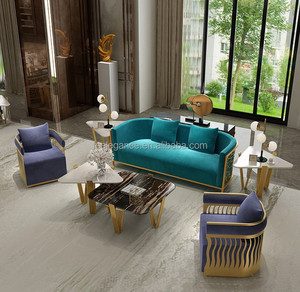 Giá Thấp hơn Nhà Máy Trực Tiếp Phổ Biến Màu Xanh Lá Cây Nhung Giữa Thế Kỷ Ghế Phòng Khách Sofa Nhà Thiết Kế Đồ Nội Thất - Product Image 2