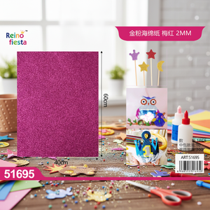 All'ingrosso 40x60cm forniture artigianali 2mm di spessore Non adesivo Glitter foglio di schiuma - Product Image 3