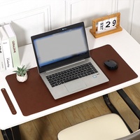 Tapis de souris XXL imperméable personnalisé réutilisable pour ordinateur de bureau, tapis de table pour ordinateur portable en simili cuir
