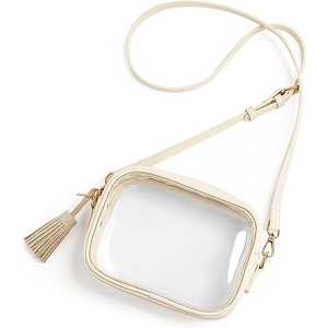 Custom Logo PVC Small Sling <strong>Purse</strong> <strong>Clear</strong> Crossbody Bag with Adjustable Shoulder Strap - Product Image 1