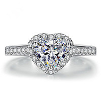 Ensemble de perles de zircon en alliage de cuivre bon marché de bonne qualité bagues de mariage bijoux bague pour femmes accessoires