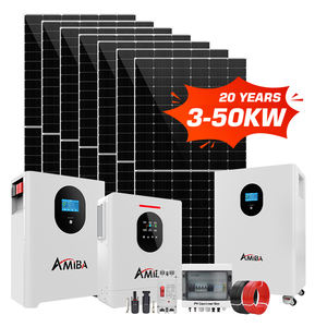 Système d'énergie solaire 5kW 10kW 20kW 30kW <span class=keywords><strong>Panneaux</strong></span> solaires avec batterie LiFePO4 et onduleur Kit complet Système d'énergie solaire hybride - Product Image 1