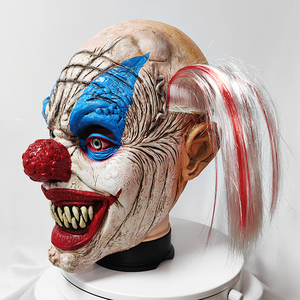 <span class=keywords><strong>Maschera</strong></span> da Clown Sorridente in Lattice Naturale a Prezzo di Fabbrica, <span class=keywords><strong>Maschera</strong></span> Horror per Cosplay, Costumi per Feste, <span class=keywords><strong>Maschera</strong></span> Realistica per Halloween - Product Image 4