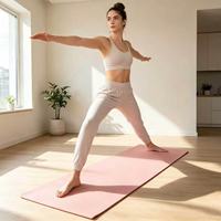 Tapis de yoga, ensemble d'haltères, bandes de résistance, ballon d'exercice, Power Ring, barre d'haltères, kit d'équipement de fitness pour la maison