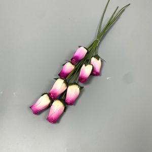 Artisanat fait main, douzaine de fleurs séchées naturelles aux couleurs vibrantes, boutons de rose en bois lumineux pour la décoration florale de la maison - Product Image 3