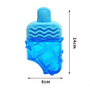 Juguetes Masticables Refrigerantes para Perros, Juguetes para Masticar Congelables para Mascotas, Juguetes para Masticar con Forma de Pescado y Helado para Cachorros de Verano - Product Image 5