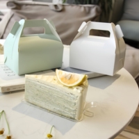 Boîte d'emballage pour gâteau en papier sur mesure, boîte à emporter, boîte en papier de qualité alimentaire