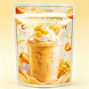 Wholesale Sticker Mylar Bags <strong>Starburst</strong> - Milk Tea &amp; Boba Themed High Barrier Pouch for Edible - Product Image 3