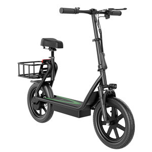 Trottinette pliable ESBS Pro 500W avec moteur brushless en aluminium, étanche, autonomie 40-60 km, siège et boîte de rangement arrière - Product Image 2