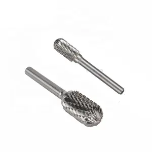 Juego de brocas abrasivas para limar carburo de tungsteno, herramientas de grabado, brocas de carburo de 1/4 pulgadas, 5 unidades