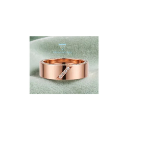 Anillo de Diamantes Solitario de Oro de Diseño para Compromiso, Boda, Aniversario y Colección de Joyería Fina - Product Image 1