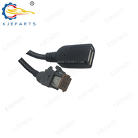 Adaptateur marron 4 broches vers prise USB, câbles de charge et de données, faisceau de câblage USB d'extension pour autoradios Nissan X-Trail et Toyota