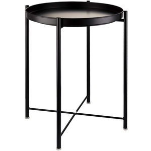 Table d'appoint en métal imperméable, petite table basse pour <span class=keywords><strong>canapé</strong></span> avec <span class=keywords><strong>plateau</strong></span> <span class=keywords><strong>amovible</strong></span>, table d'appoint pour salon, chambre à coucher KC-T0512 - Product Image 4